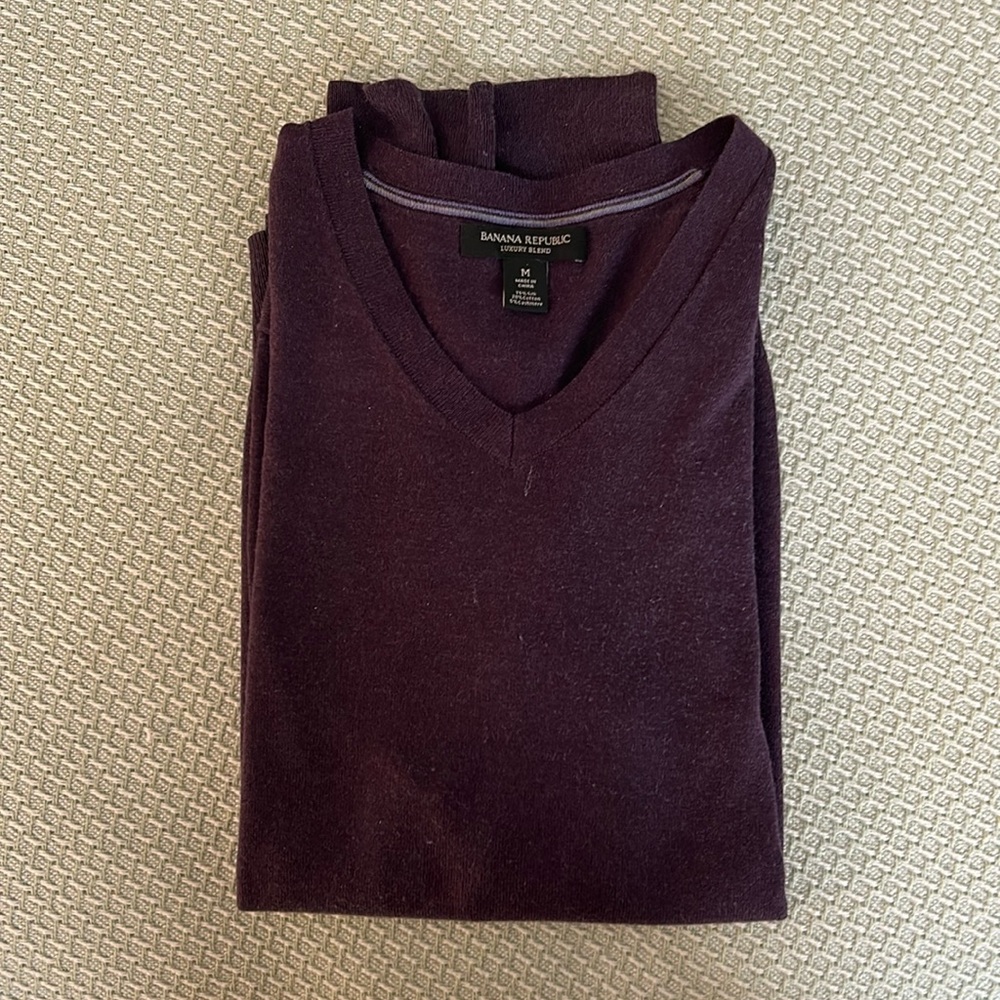 Banana Republic Sweater, Plum (Men’s Med)